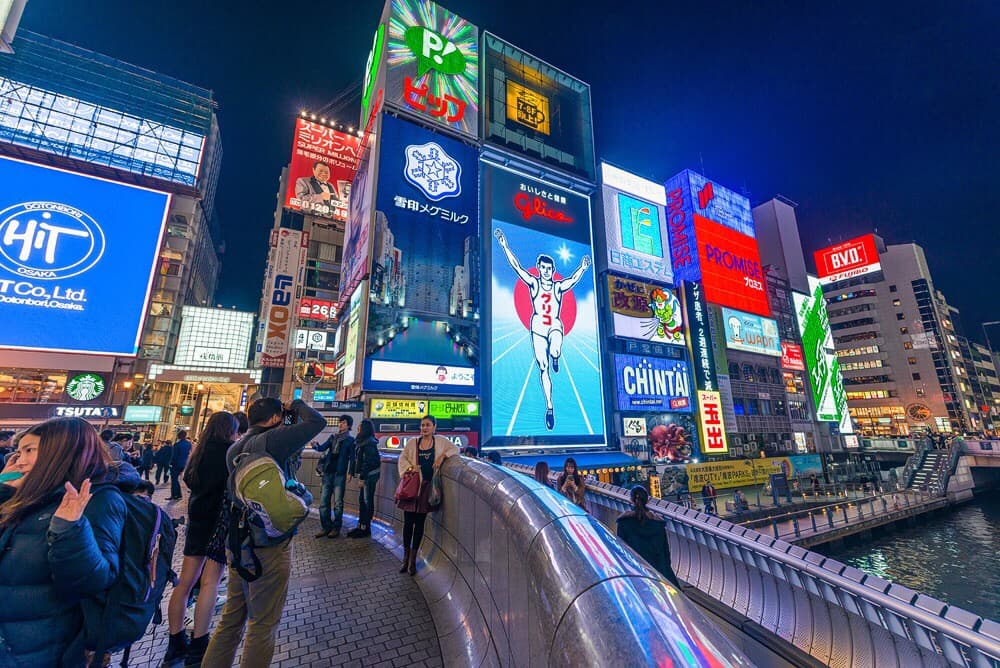 Вывеска Glico в Дотонбори