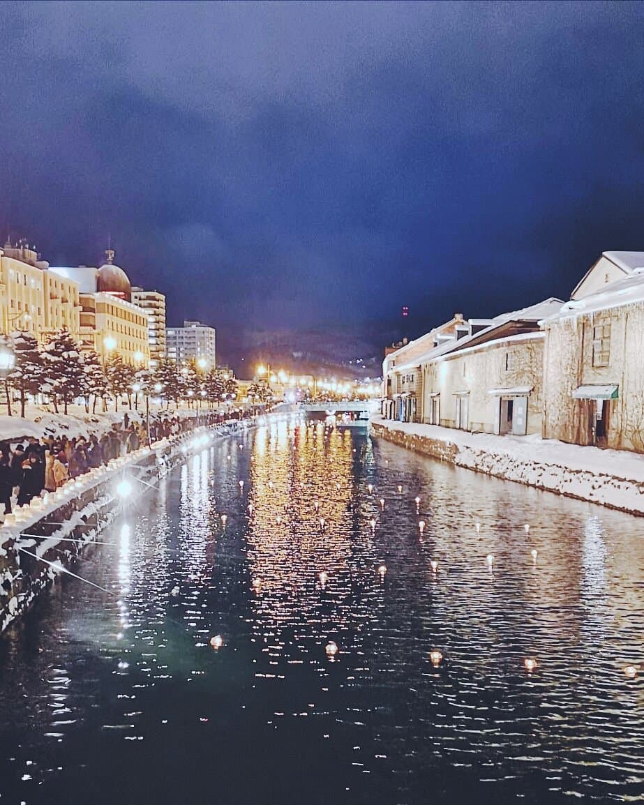 Снежный световой путь Отару