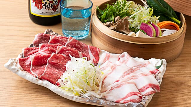 Okinawa Cuisine Agu Buta Shabu Shabu AGU-: окинавская свинина агу