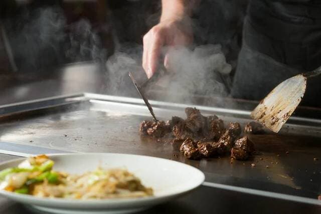 Teppanyaki Asahi: шатобриан на теппане