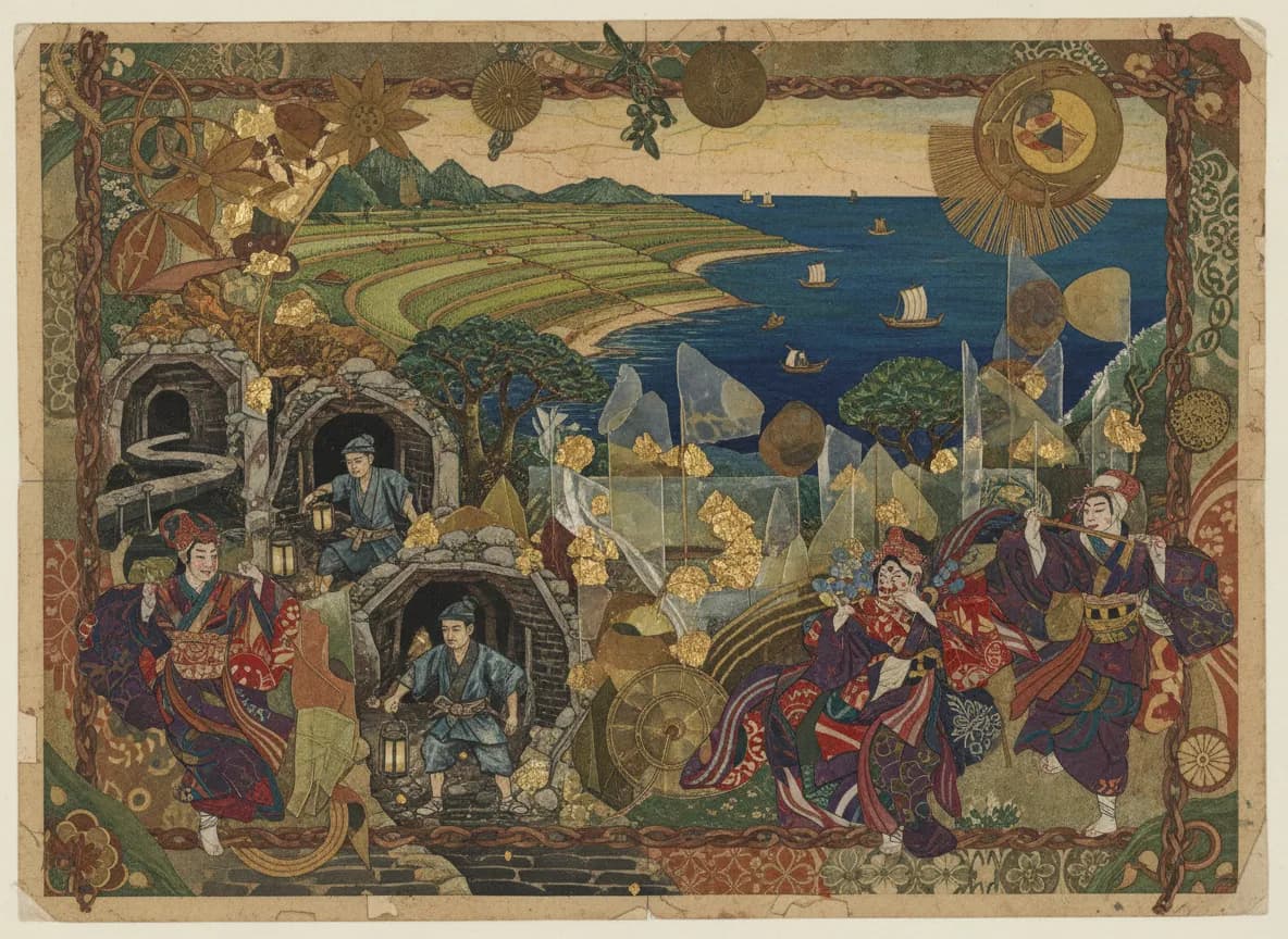 Исторический памятник Золотой рудник Садо